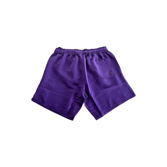 Trussardi Beachwear Purple Polyester Men's Swim Short TR-24812-M