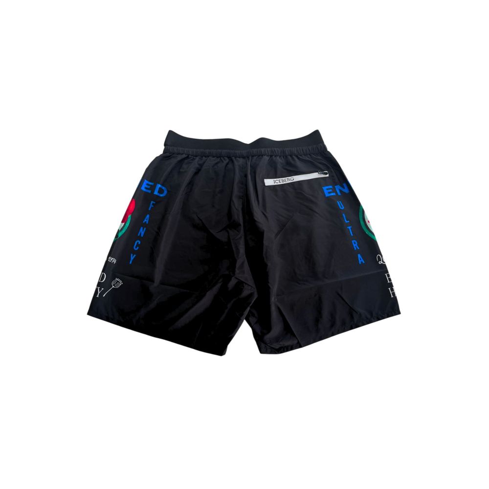 Iceberg Black Polyester Men's Swim Short