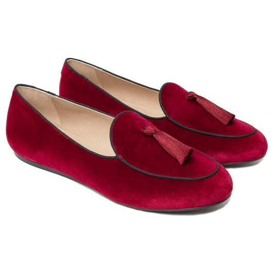 Charles Philip Red Velvet Loafer CH-15395-EU45/US12