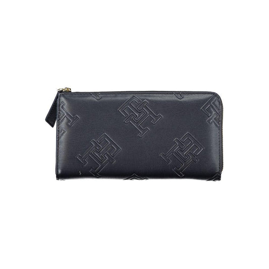 Tommy Hilfiger Elegant Blue Zip-Around Wallet TO-27155