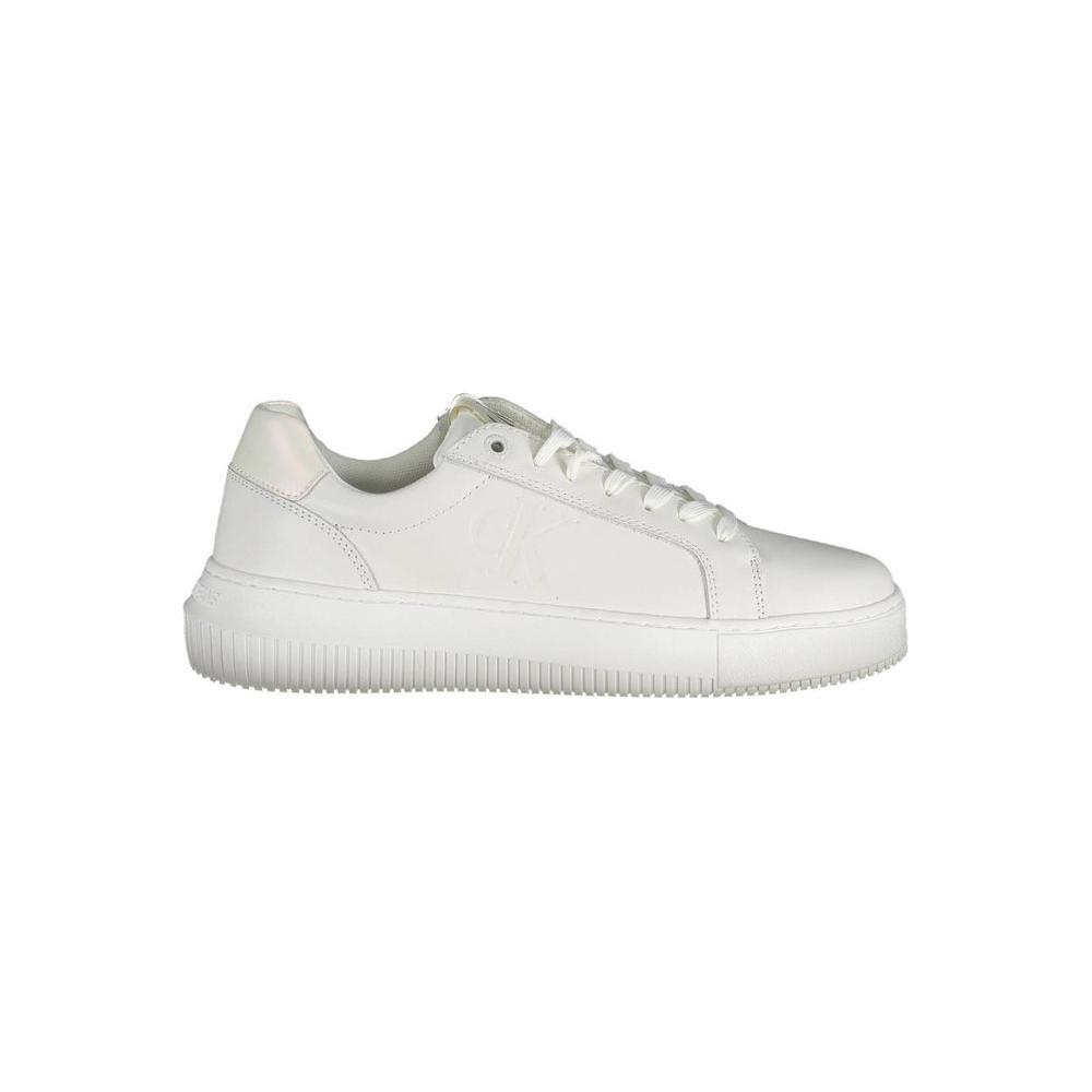 Calvin Klein White Leather Women Sneaker