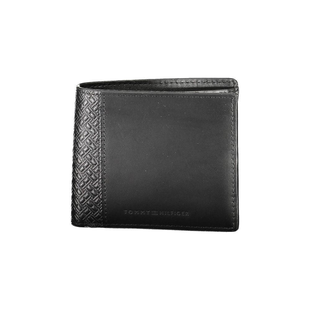 Tommy Hilfiger Black Leather Men Wallet TO-38138