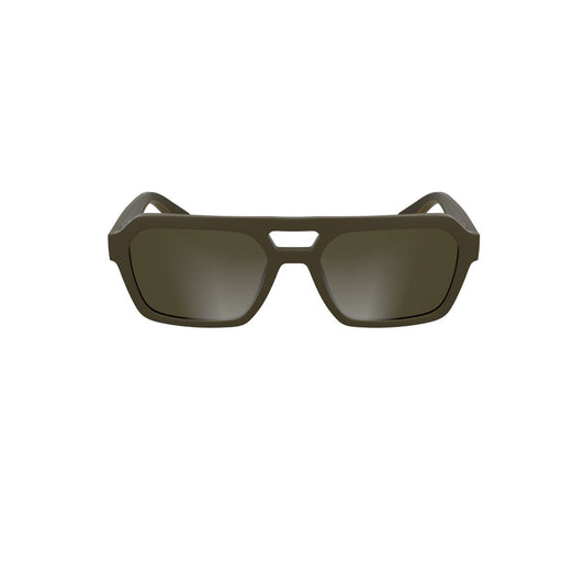 Calvin Klein Brown Bio-Based Fabric Men Sunglasses with eco-friendly square lens design in rich brown.