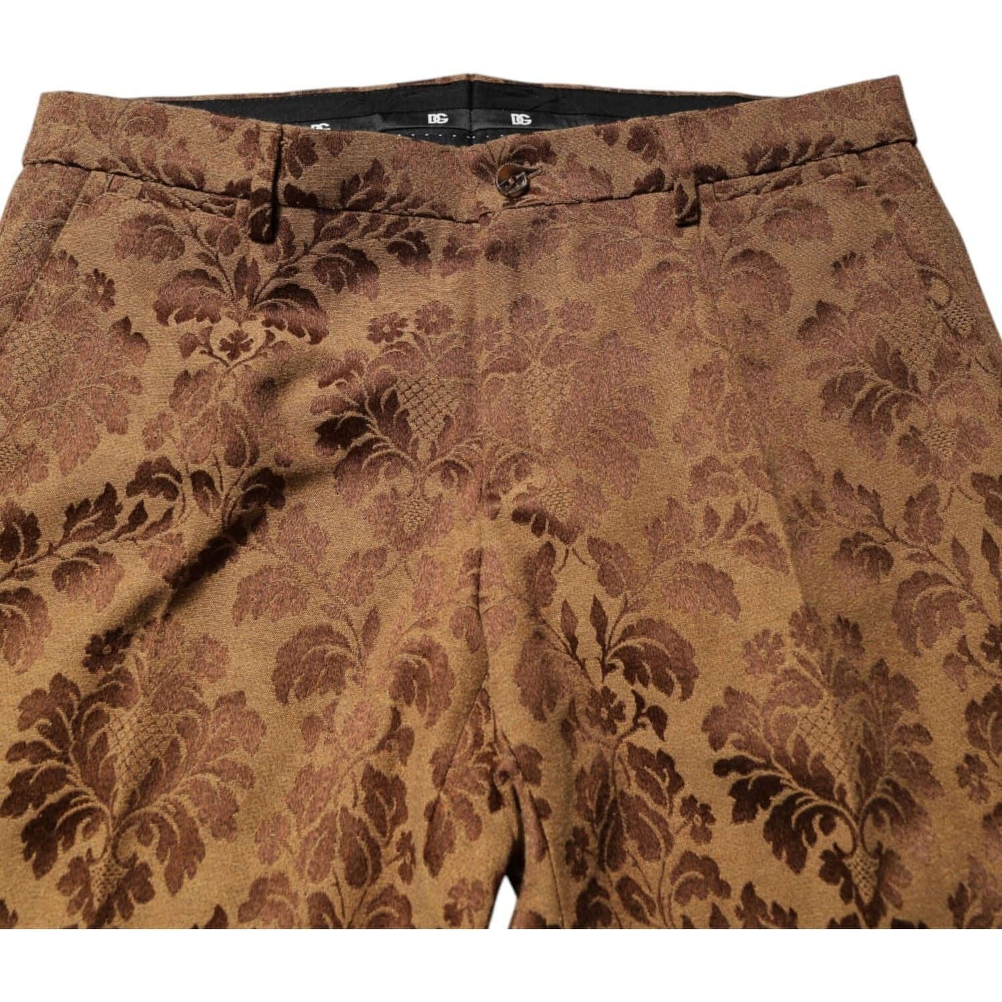 Dolce & Gabbana Brown Floral Jacquard SICILIA 2 Piece Suit KOS2321-48