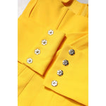 Dolce & Gabbana Yellow One Shoulder Side Slit Midi Dress DR81494-42