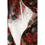 Dolce & Gabbana Multicolor Ruffle Floral Long Sleeves Dress DR81694-36