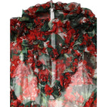 Dolce & Gabbana Multicolor Ruffle Floral Long Sleeves Dress DR81694-36