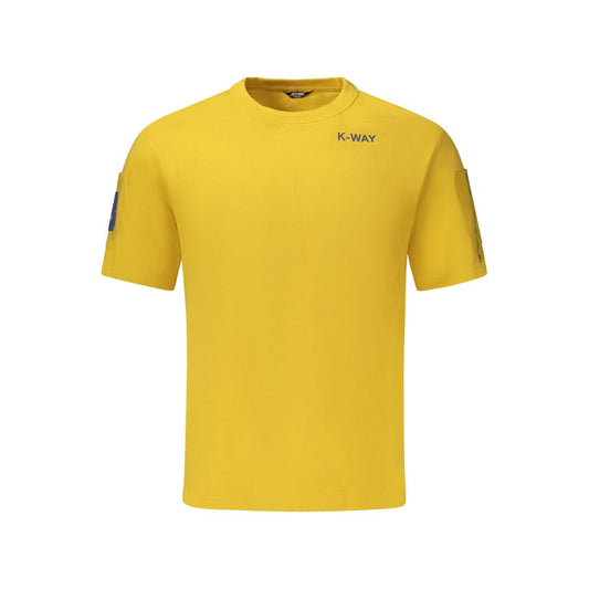 K-WAY Yellow Cotton Men T-Shirt KW-34252-L