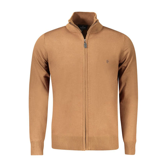 Coveri Moving Brown Viscose Men Cardigan CO-33056-XL