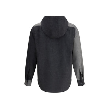 Thom Browne Gray Wool Jackets And Coat