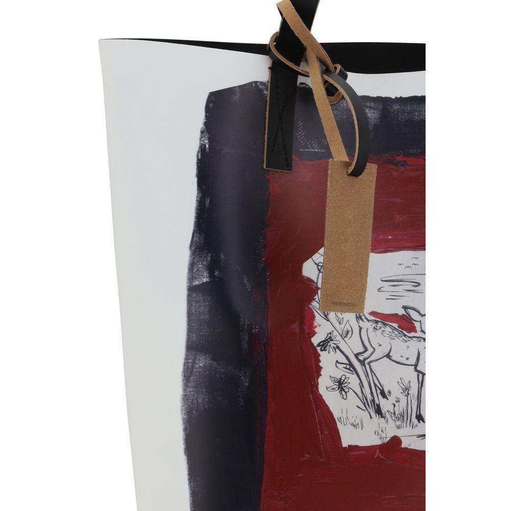 Front view with bag zipped and handles upright.