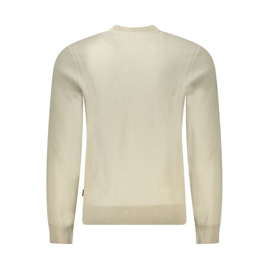 Hugo Boss Beige Cotton Men Sweater BO-34608-XL