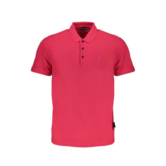 Napapijri Pink Cotton Polo Shirt NA-29518-S