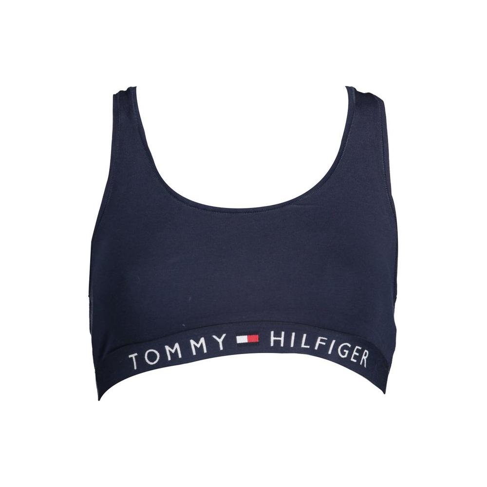 Tommy Hilfiger Blue Cotton Women Sports Bra