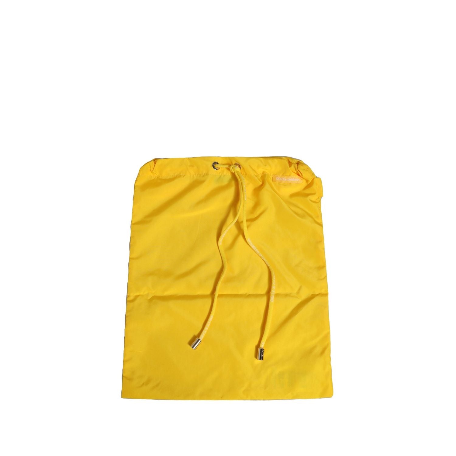 Dolce & Gabbana Yellow Waistband Logo Beachwear Brief Swimwear