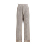 Brunello Cucinelli Ribbed lurex Pants BR-MAZ260299PCXB87-S