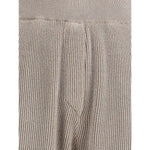 Brunello Cucinelli Ribbed lurex Pants BR-MAZ260299PCXB87-S
