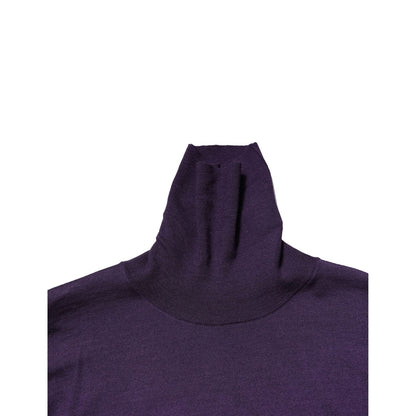 Dolce & Gabbana Purple Cashmere Turtleneck Pullover Sweater