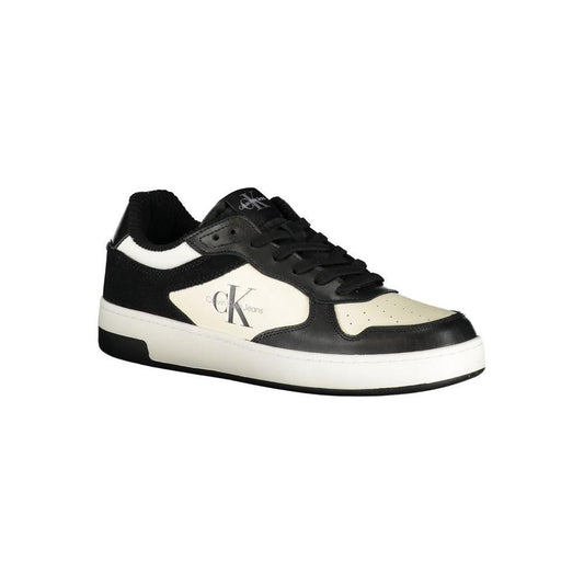 Calvin Klein Sleek Black Sneakers with Contrast Details CA-25022-EU46