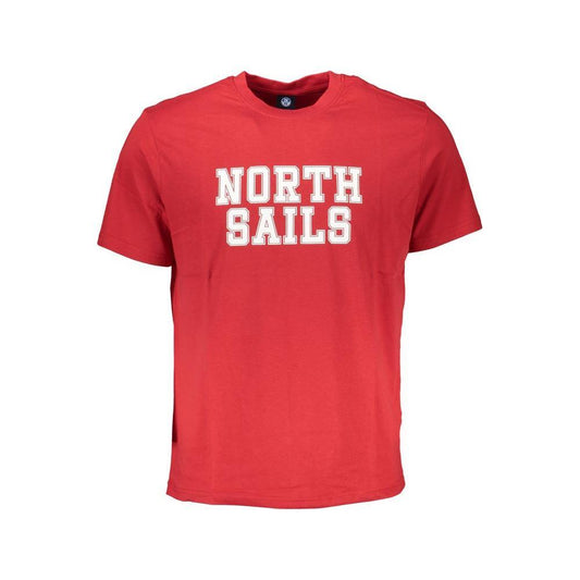 North Sails Red Cotton T-Shirt NO-27317-S