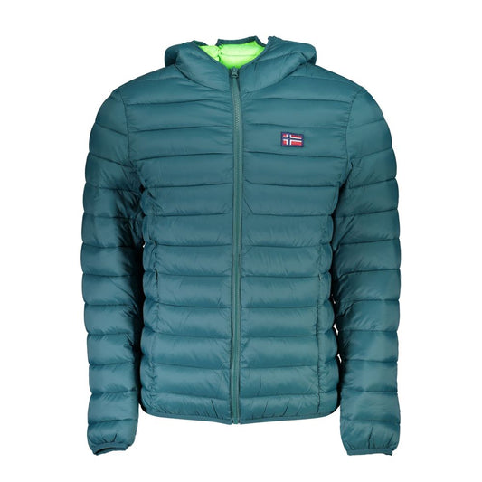 Norway 1963 Elegant Green Hooded Jacket with Multiple Pockets 1728,67403481248,Clothing,Green,Jackets - Men - Clothing,Men,Men - Clothing,New with tags,Norway 1963,XXL Norway 1963 NO-27711-XXL