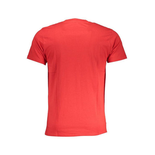 Cavalli Class Red Cotton T-Shirt CA-28575-M