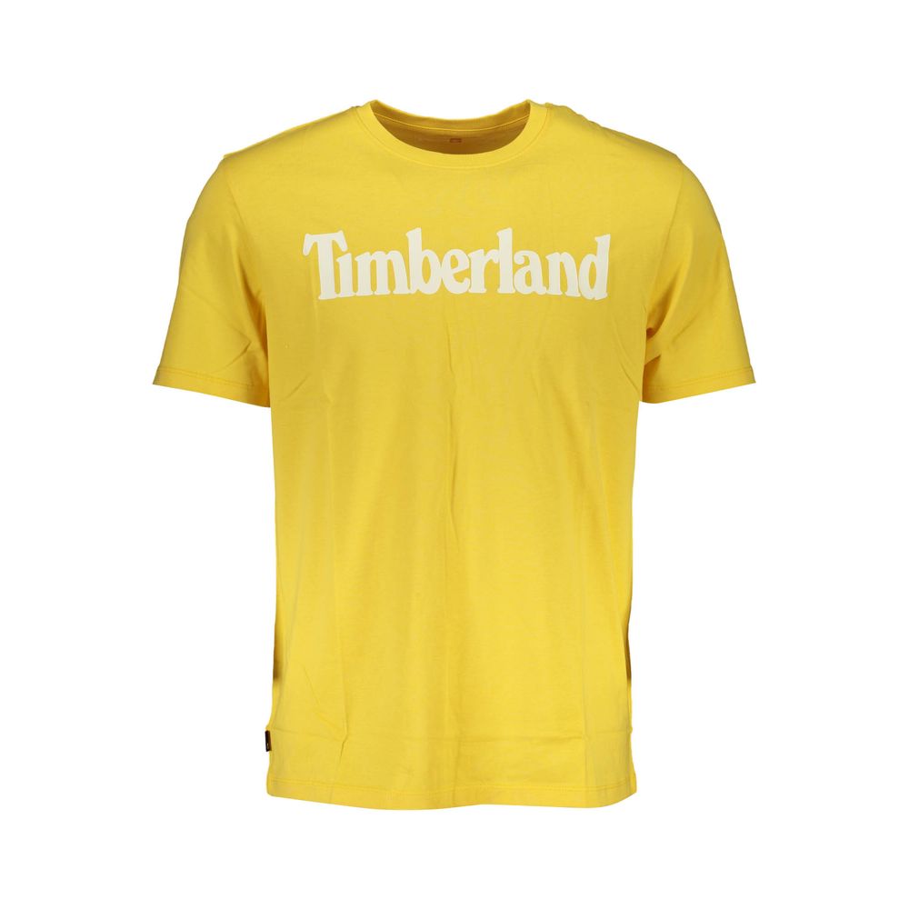Timberland Yellow Organic Cotton Men T-Shirt