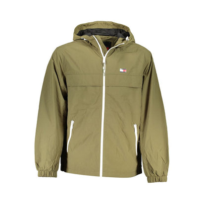Tommy Hilfiger Green Recycled Nylon Men Jacket