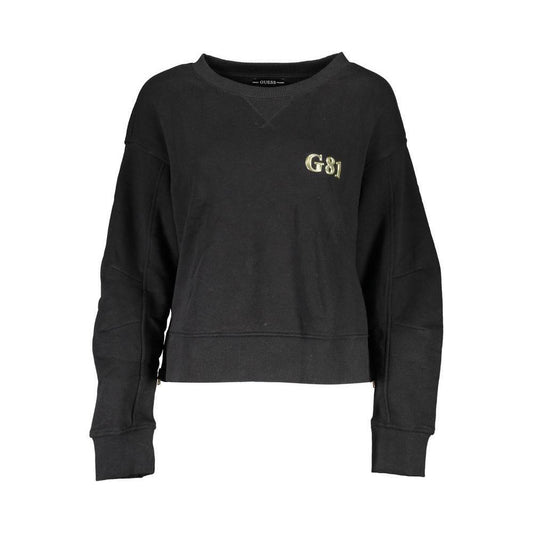 Guess Jeans Black Cotton Women Sweater GU-36970-M
