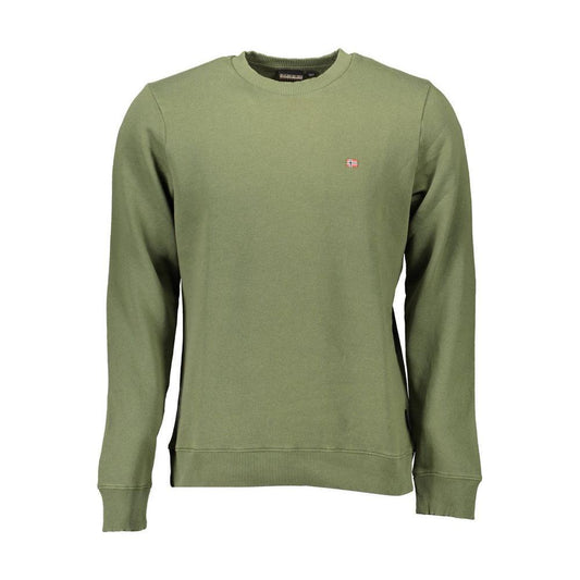 Napapijri Green Cotton Men Sweater