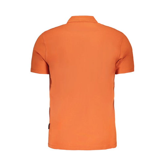 Napapijri Orange Cotton Polo Shirt NA-29517-S