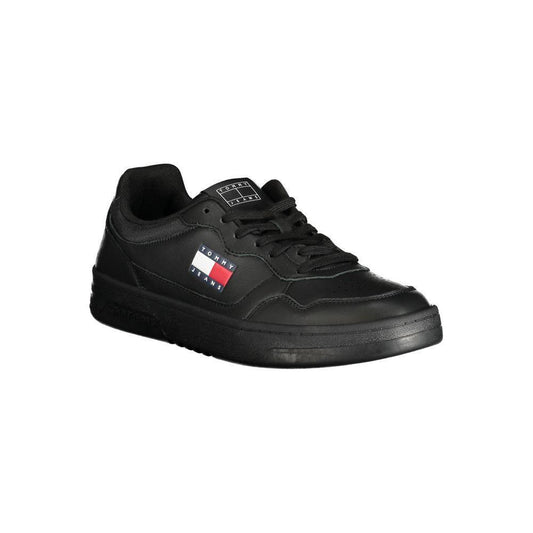 Tommy Hilfiger Black Polyethylene Men Sneaker TO-33495-EU40/US7