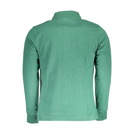 La Martina Green Cotton Men Polo Shirt