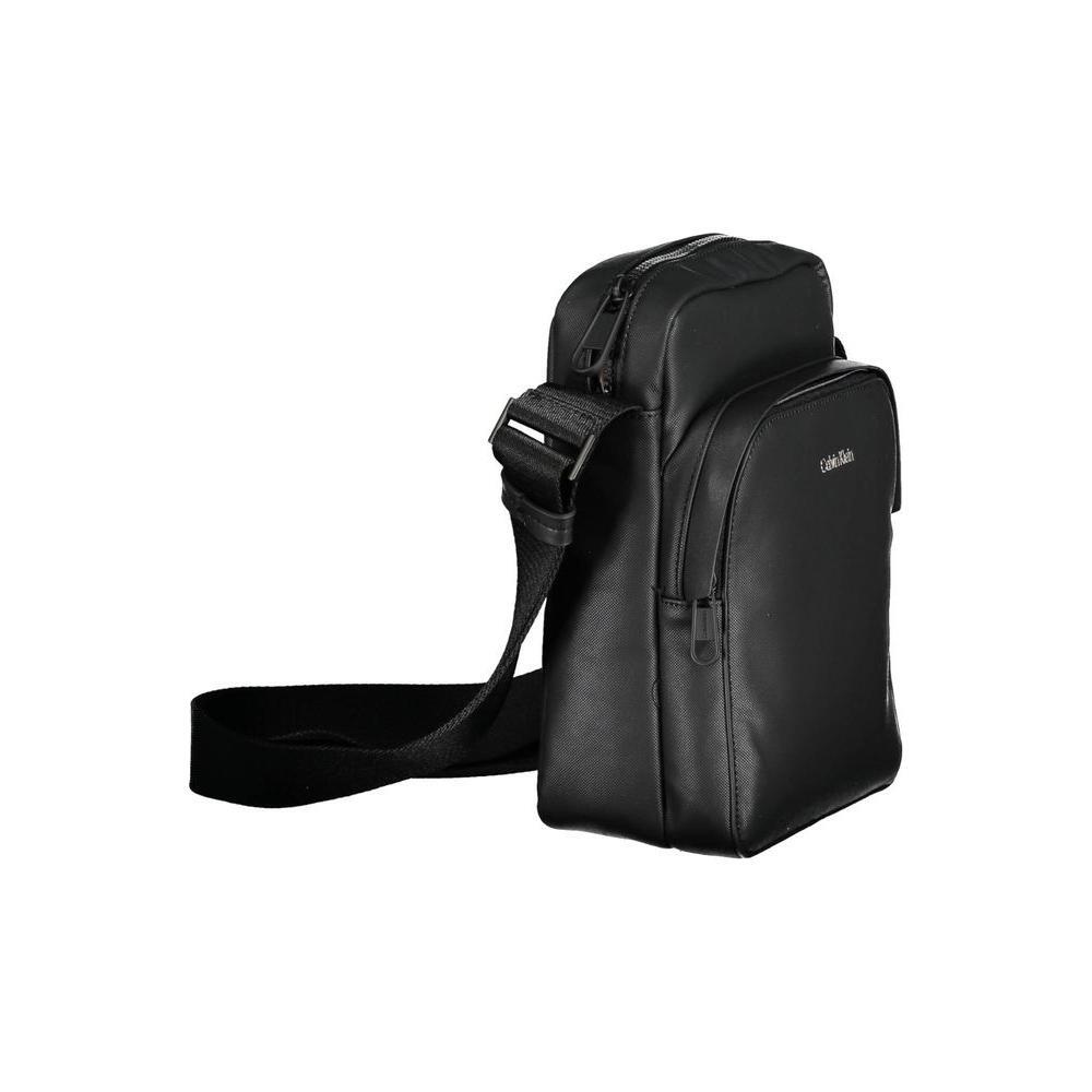 Calvin Klein Black Polyester Men Shoulder Bag CA-37959