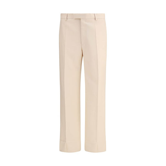 Valentino Cream Fleece Wool Dress Pants