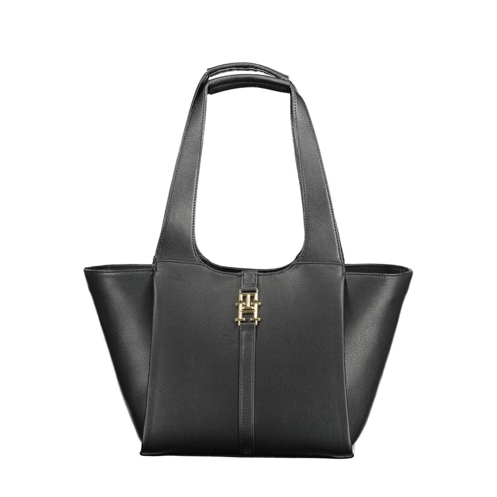 Front view with bag zipped and handles upright.