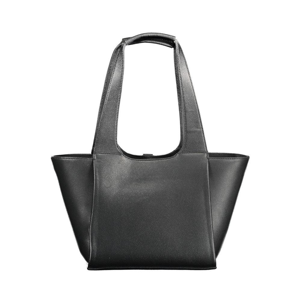 Front view with bag zipped and handles upright.