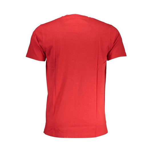 Cavalli Class Red Cotton T-Shirt CA-28601-L