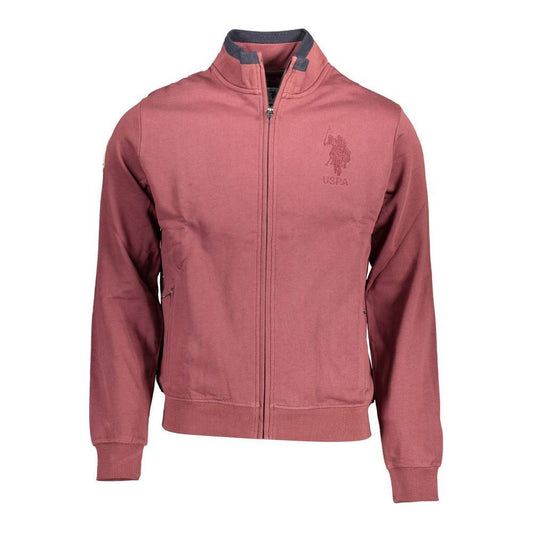 U.S. POLO ASSN. Purple Cotton Men Sweater US-16919-L