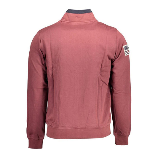 U.S. POLO ASSN. Purple Cotton Men Sweater US-16919-L