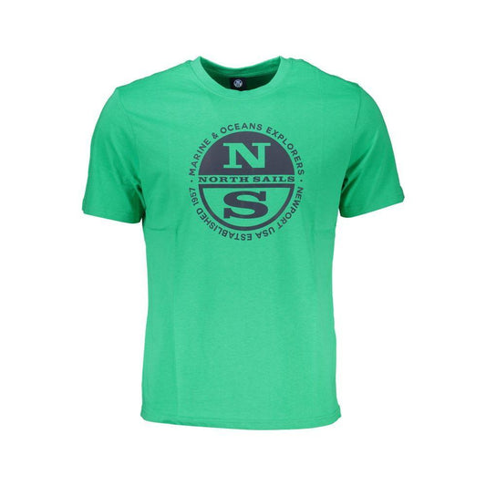 North Sails Green Cotton T-Shirt 1728,3XL,67403481248,Clothing,Green,L,M,Men,Men - Clothing,New with tags,North Sails,S,T-Shirts - Men - Clothing,XL,XXL North Sails NO-27290-S