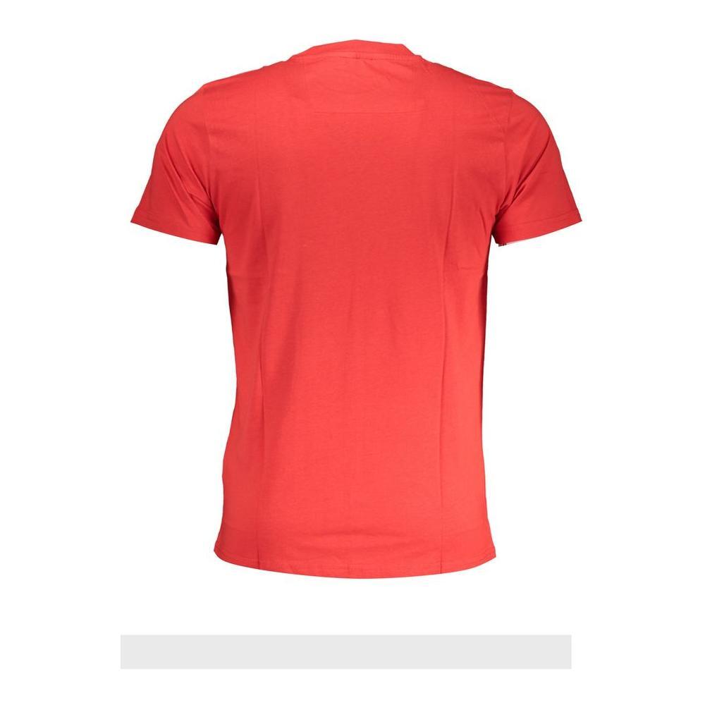 Cavalli Class Red Cotton T-Shirt CA-28584-L