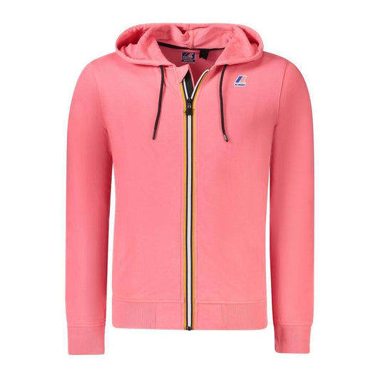 K-WAY Pink Cotton Men Sweater KW-34248-XS