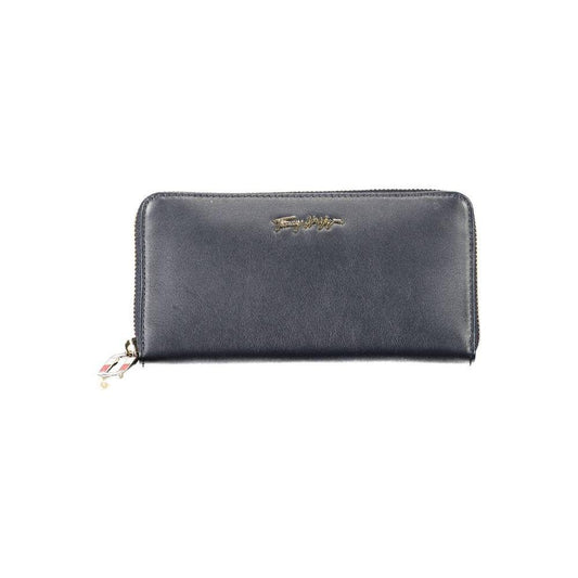 Tommy Hilfiger Blue Leather Women Wallet TO-8694