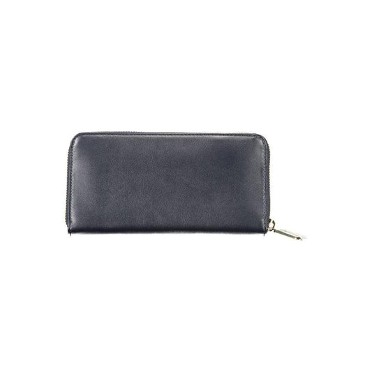 Tommy Hilfiger Blue Leather Women Wallet TO-8694
