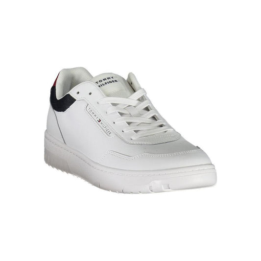 Tommy Hilfiger White Leather Men Sneaker