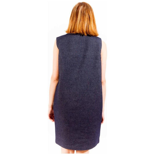 Love Moschino Blue Cotton Women Dress LO-1135-42