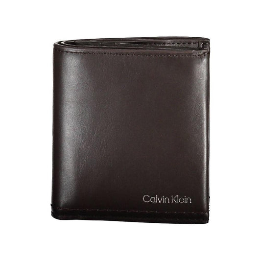 Calvin Klein Brown Leather Men Wallet