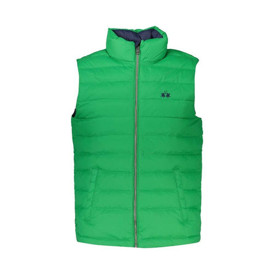 La Martina Sleek Sleeveless Green Jacket with Embroidery 1728,67403481248,Clothing,Green,Jackets - Men - Clothing,L,La Martina,M,Men,Men - Clothing,New with tags,XL,XXL La Martina LA-27014-L