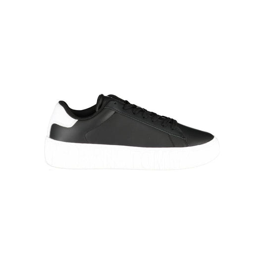 Tommy Hilfiger Black Polyethylene Men Sneaker TO-25016-EU44/US11